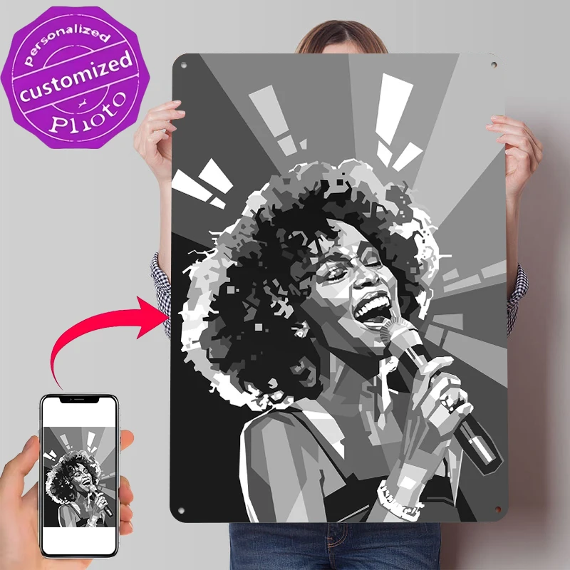 Lighting Decor Houston - Poster con Ritratto Pop Art di
