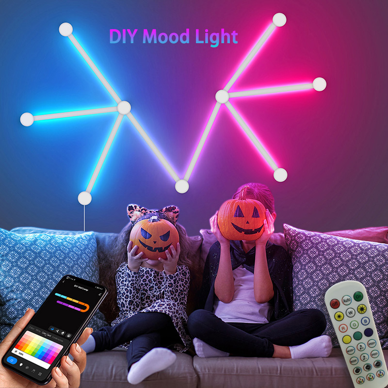 Lighting Decoration Ideas - Lampada da parete RGB intelligente, barra