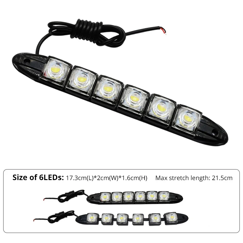 2PCS LED impermeabile DRL Ligh - Lighting Bolt Decor recensione e prezzo