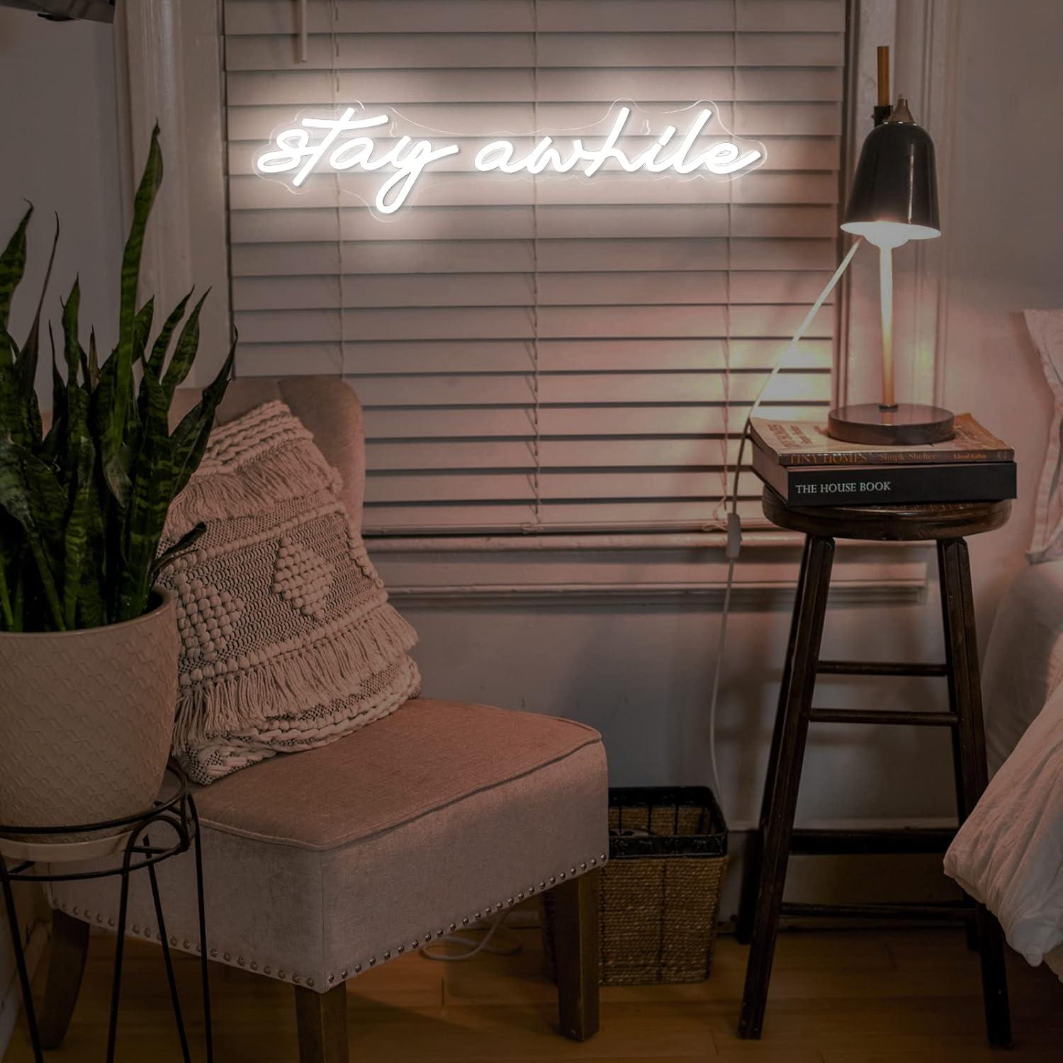 Insegne al Neon 'Stay Awhile'  - Lighting Decoration For Home recensione e prezzo