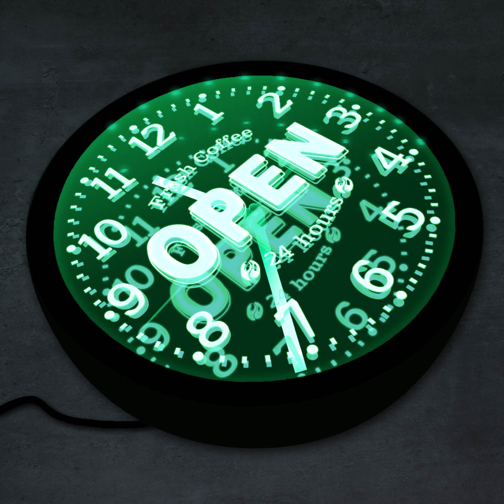 Caffè fresco aperto 24 ore LED - Decor Lighting Opening Hours recensione e prezzo