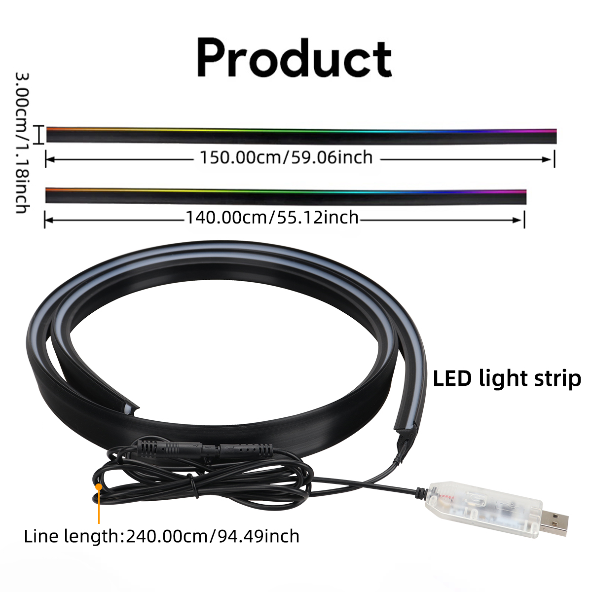140/150CM Symphony Pannello st - Lighting Bolt Decor recensione e prezzo