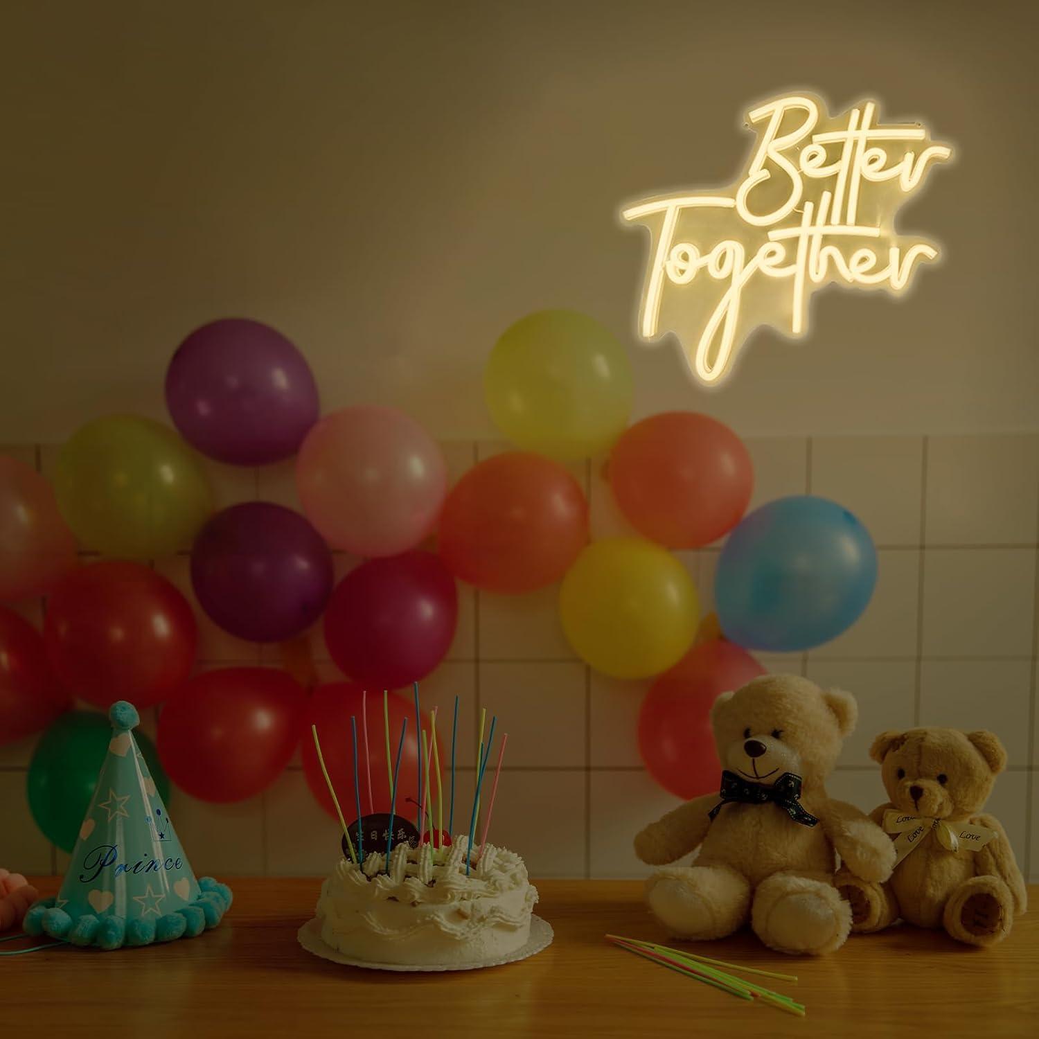 Insegna al Neon 'Better Togeth - Lighting Decor For Room recensione e prezzo