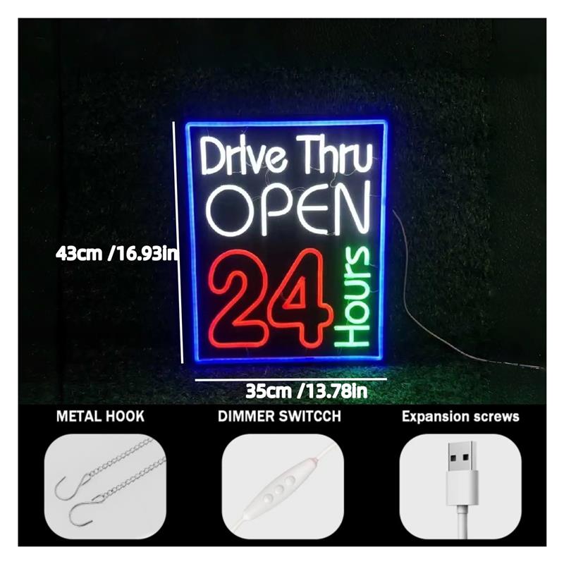 Insegna luminosa al neon dimme - Decor Lighting Opening Hours recensione e prezzo