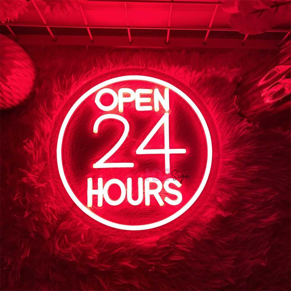 Insegne al neon a LED aperte 2 - Decor Lighting Opening Hours recensione e prezzo
