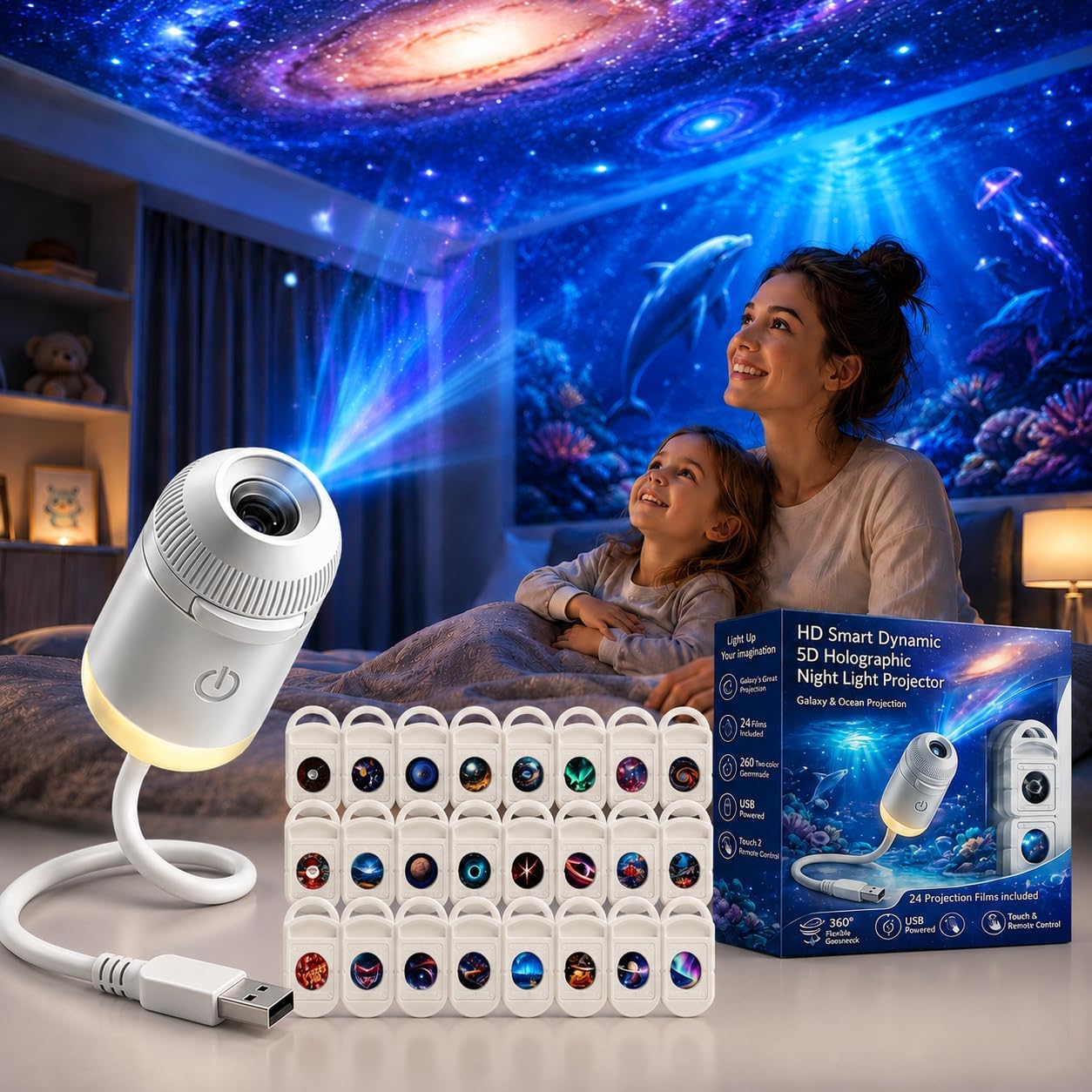 Proiettore Olografico 5D Dinam - Lighting Decoration Ideas recensione e prezzo