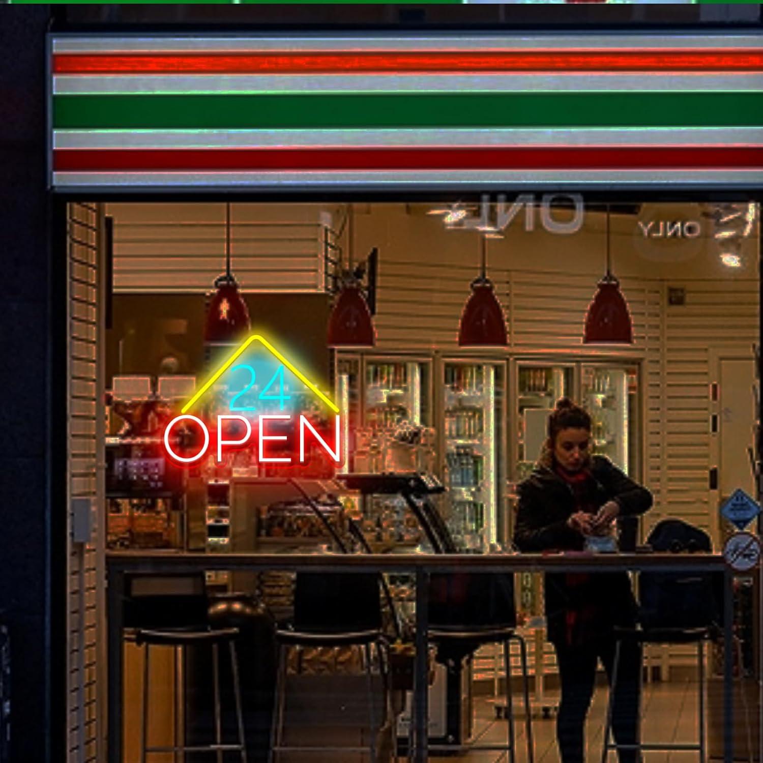Insegna al Neon 'Aperto 24 Ore - Decor Lighting Opening Hours recensione e prezzo