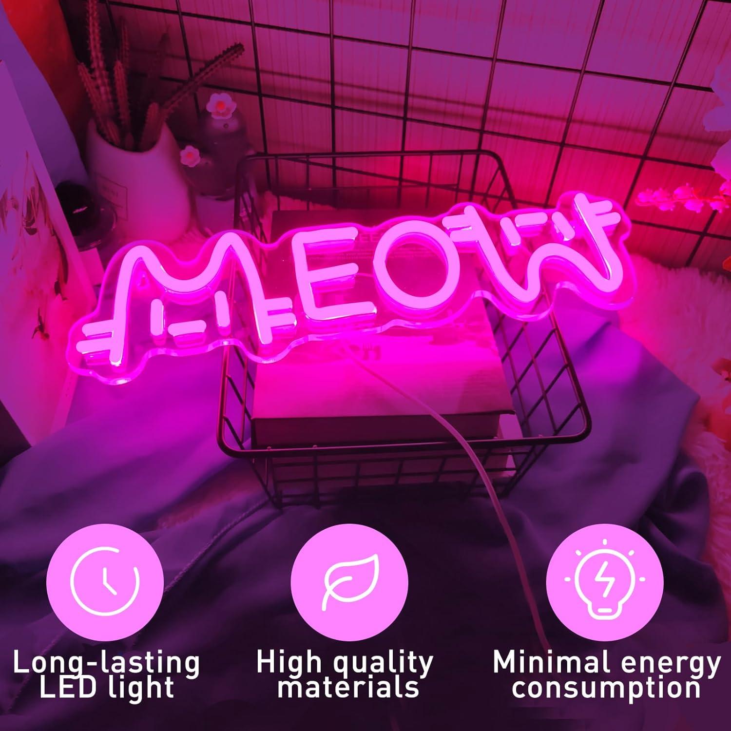 Insegna al Neon a Forma di Gat - Lighting Decoration For Home recensione e prezzo