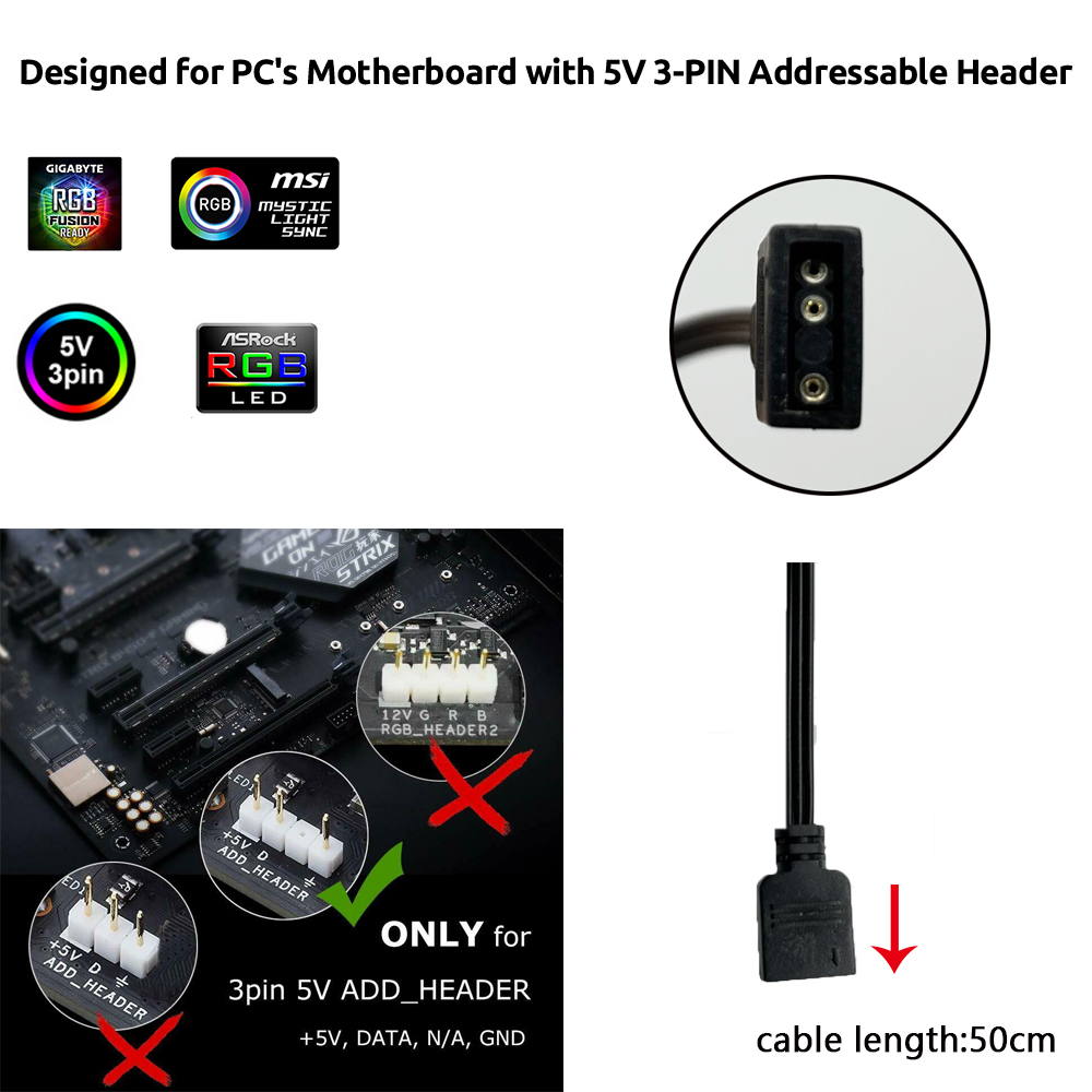 Striscia LED RGB 5V ARGB 3Pin  - Lighting Bolt Decor recensione e prezzo