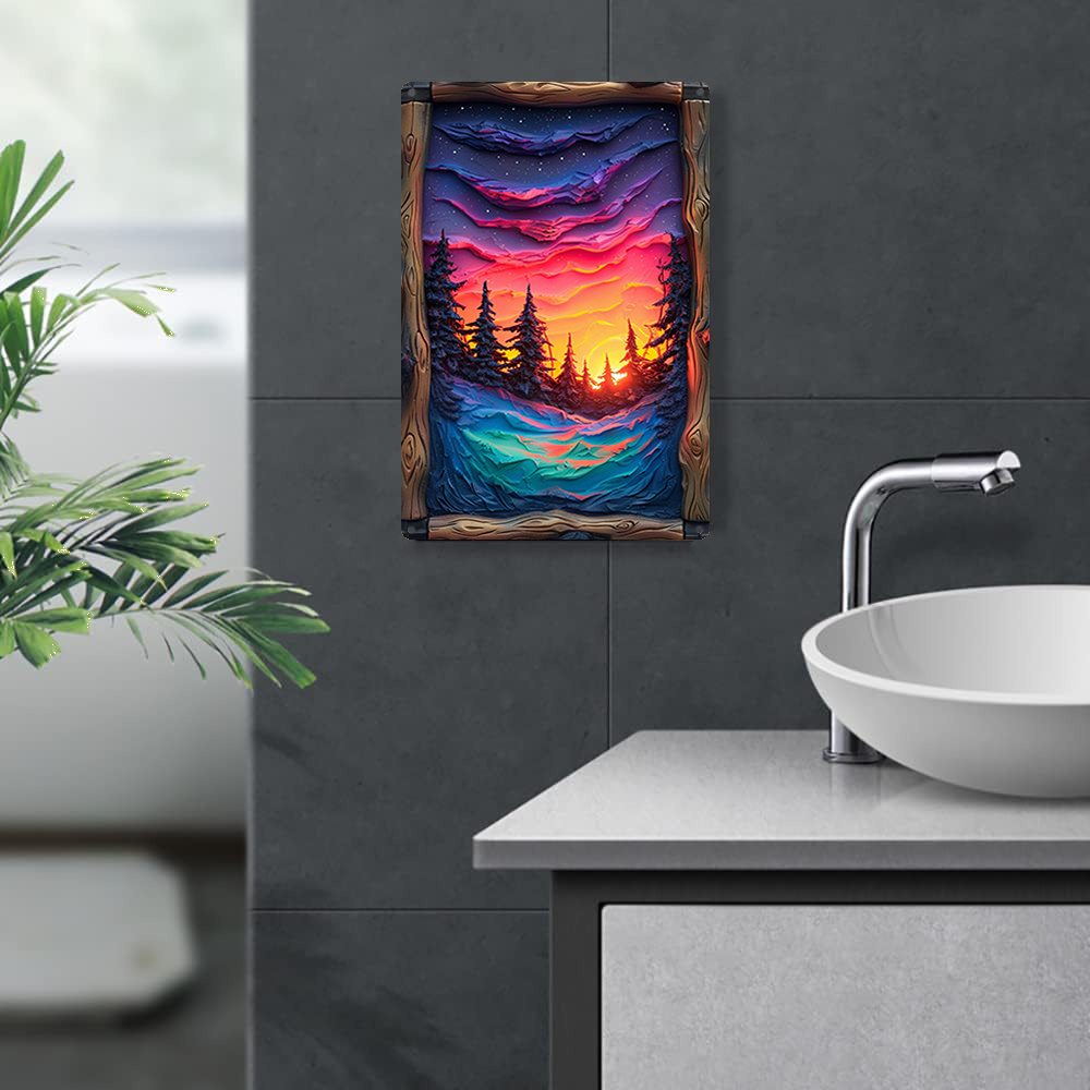 Pezzo d'arte dell'aurora borea - Bathroom Lighting Decor Ideas recensione e prezzo