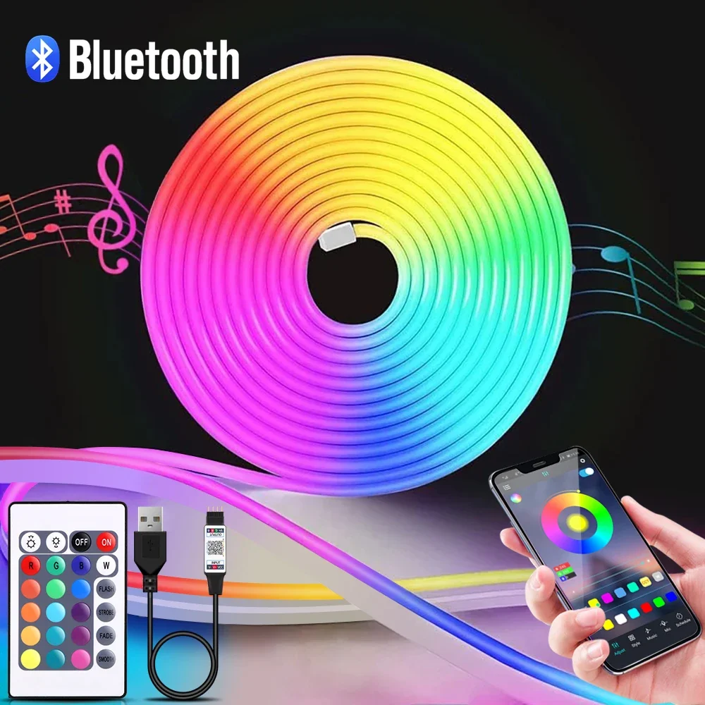 1-5m RGB LED Neon Strip Light  - Lighting Decoration Ideas recensione e prezzo